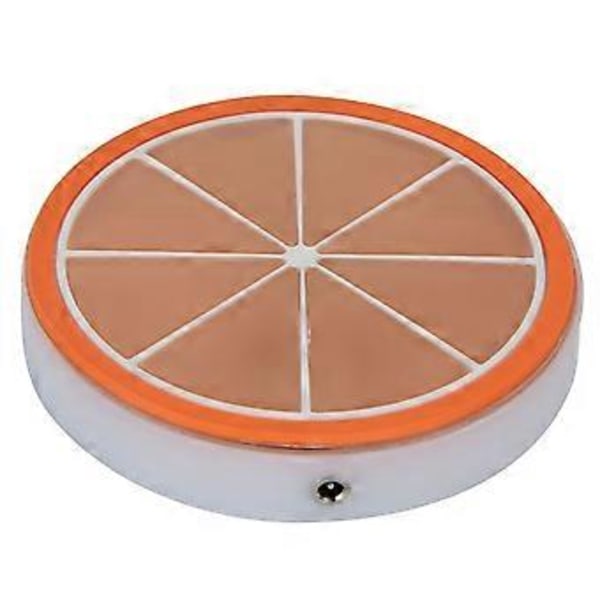 LED Halkskydd Belysning Kopp Matta USB Laddning Bar KTV Ultratunn Rund Cocktail Öl Underlägg Bas Lampa (Orange Rund)