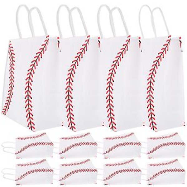 12 stk Baseball Party Gaveposer Godteriposer Til Bursdagsfest Temafest
