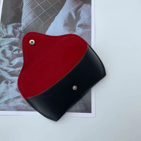 1 stk. Brilleetui / Solbriller etui Semihård etui Sort