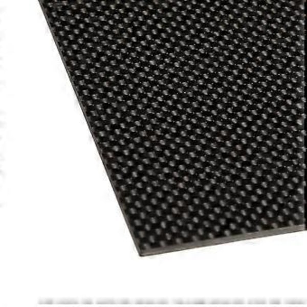 Kulfiberplade Hårdhed Korrosionsbestandighed Blank Overflade Kulfiberplade Twill til Model 75x125x1,5mm/3x4,9x0,06in