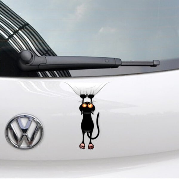 Cat Scratching Climbing Car Stickers and Decals Funny Cute Car Do