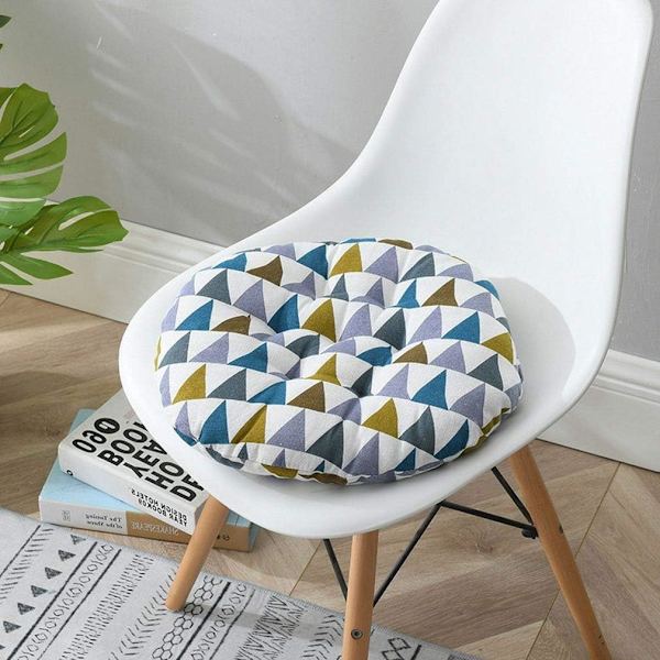 Mjuk tryckt stolsdyna Klassisk kontorsstolsdyna 40x40cm Rund-T