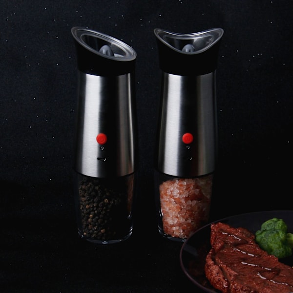 Elektrisk salt- og pepperkvern: - USB-oppladbar automatisk kvern