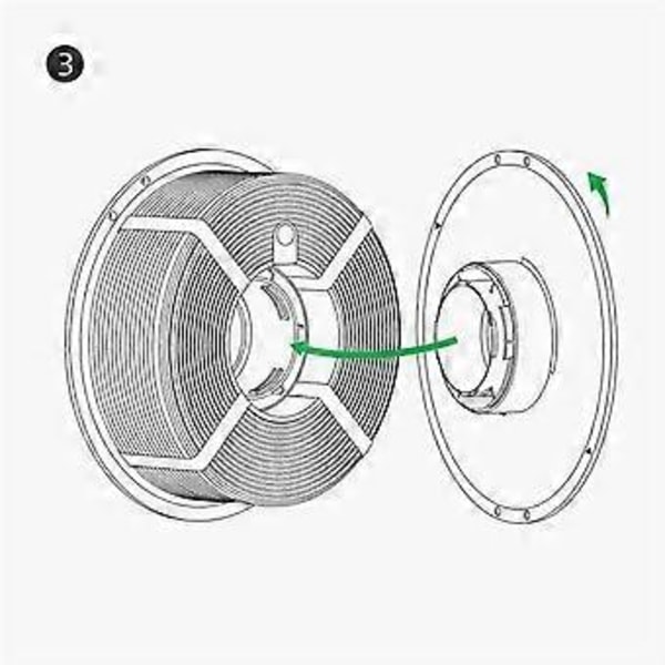 Til Bambu Lab 3D Printer Højtemperatur Materiale Rack Genanvendelig Spole til ABS ASA PA6-GF ABS-GF Fil