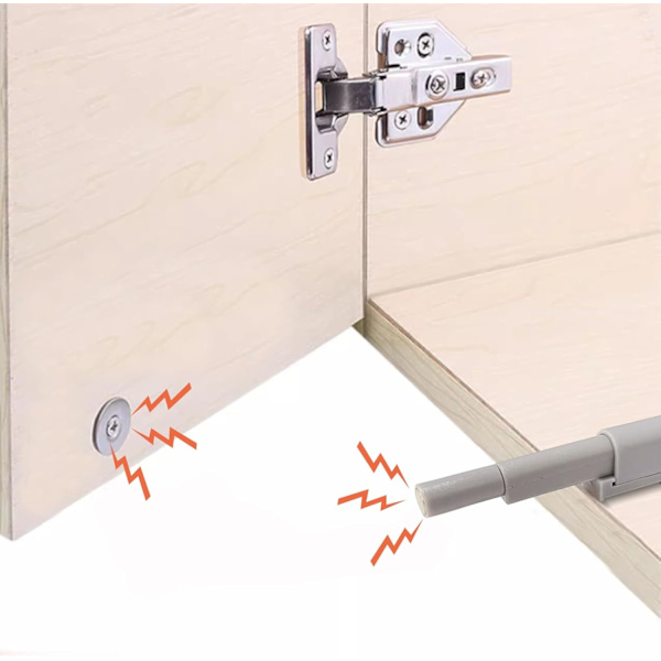 Magnet skåpdörr, 10 st tryck för att öppna tryckknapp magnetisk spärr, S