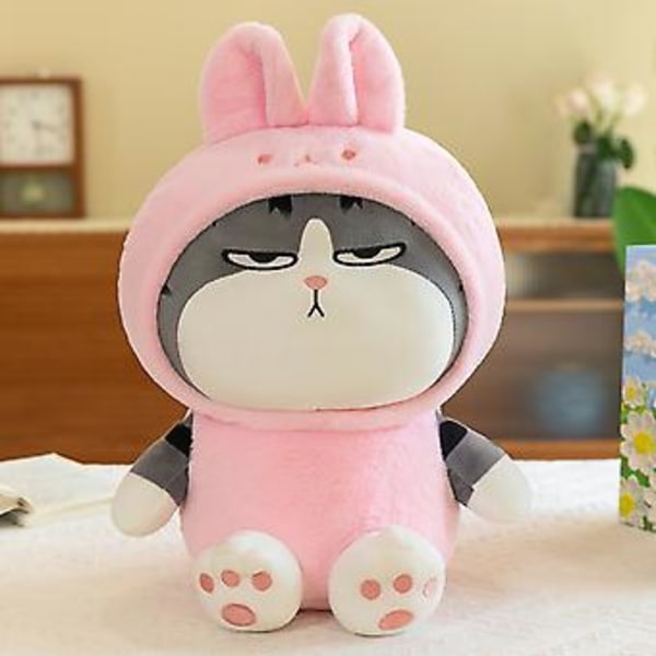 Plushdjur Katt för Barn Mjuk Leksak Katt Present till Pojkar och Flickor (23cm Kanin)