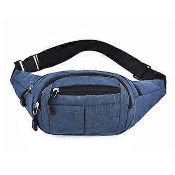 Crossbody-vyölaukku miehille ja naisille, suuri vyötärölaukku ulkoiluun, treeneihin, matkustamiseen, vapaa-ajan juoksuun