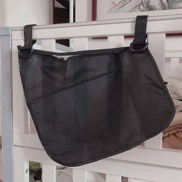 Svart Universal Multifunksjonell Buggy Net Bag Baby Stroller Side Ha