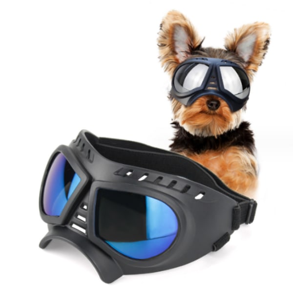 Blå, Hunde Goggles Kæledyr Goggles, Vandtæt og Vindtæt Anti-UV G