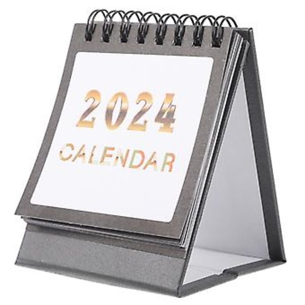 1 Kpl Vapaasti Seisova Kalenteri 2024 Työpöytäkalenteri Työpöytäkalenteri Pöytäkalenteri Toimistoon 10X7.5CM Musta