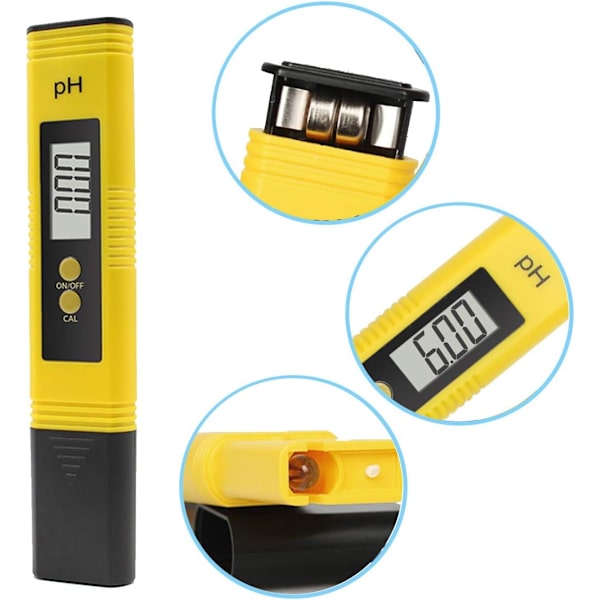 0,01 pH opløsning, digitalt pH-meter, ATC pH-vandkvalitetstester