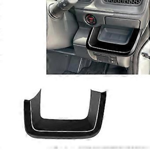 Bil Hoved Førerside Vandkopholder Dekorativ Ramme Kopholder Trim Sticker til STEPWGN RP8 RHD (Sort)