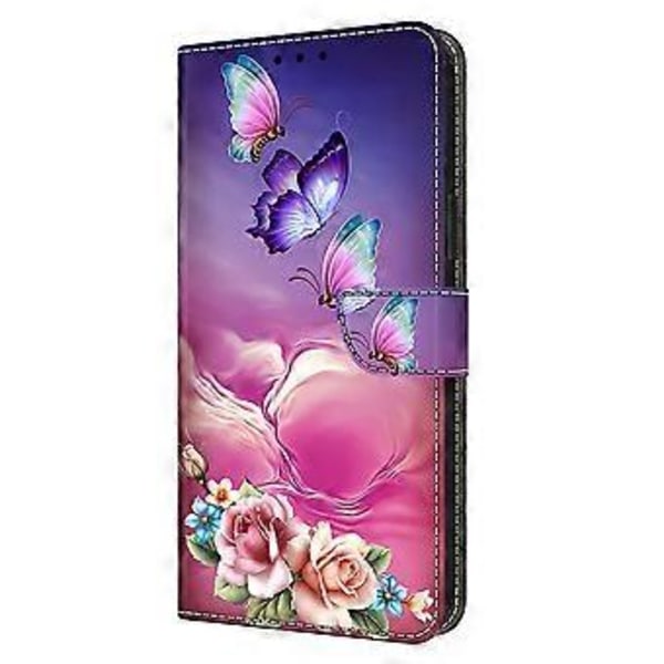 Skal för Xiaomi 14T Mönstertryckt Skyddsfodral TPU+PU Läder Flip Telefonfodral (Stil M)