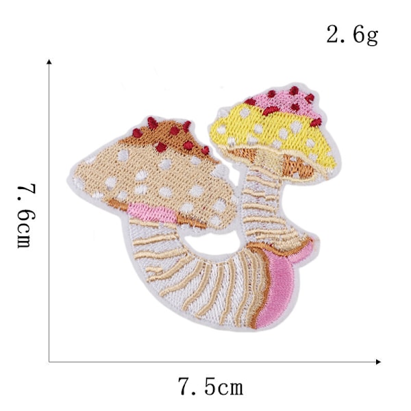 12 pakke tegneserie patches, broderede stof patches