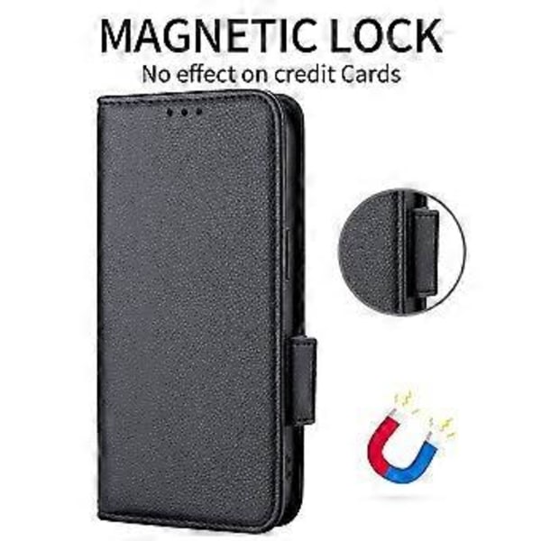 For Motorola Moto G73 5G PU Lær Dobbel Magnetisk Lås Telefon Deksel Lommebok Stativ Telefonveske (Stil E)