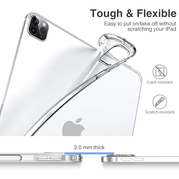 ESR Skyddande Fodral för iPad Pro 12.9 2020/2018, TPU Bak, Smalt C