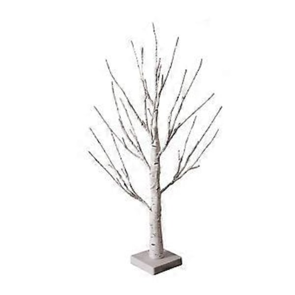 Snöbjörk blomsterkonst jul nyårsträd kontext landskapsljus, smyckesställ, kreativ (batteridriven)