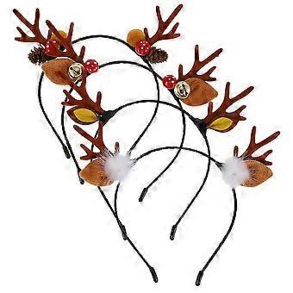4-pack Jultomte Hårband Hårband Hårringar Hårtillbehör för Barn