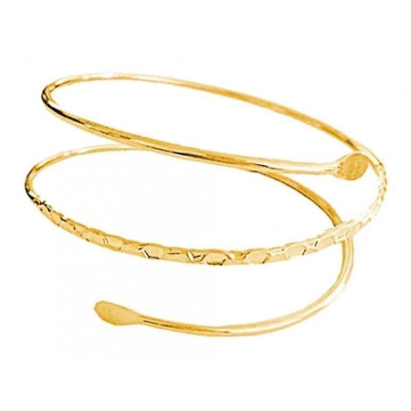 Guld Fashion Swirl Övre Arm Armband Armband Manschett Bangle Wrap B