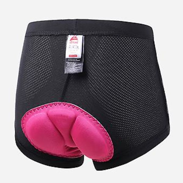 Dame Sykkelshorts med Polstring, Pustende Mesh, Myke og Hurtigttørkende, for MTB og Landeveissykkel (XL svart)