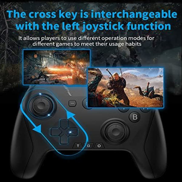 Bluetooth-kontroller för Switch/Mac/PC/Steam/mobiltelefon/iOS/Android//TV/iPad/Table/Apple Arcade MFi-spel, switch pro