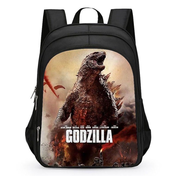 Godzilla Print School Bag Kids Waterproof Backpack #1 15 15 S