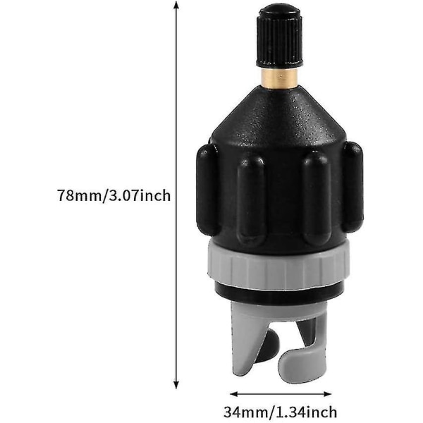 1st luftpumpomvandlare, set Luftpumpsnålsadaptersats för uppblåsningsnål, uppblåsbar suppumpadapter för uppblåsbar båt, stå upp