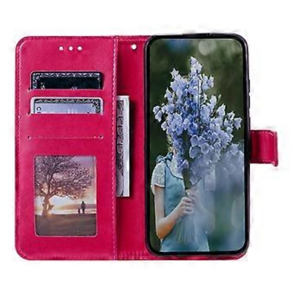 Til Xiaomi Redmi A3/Poco C61 4G Etui Mandala Blomst Præget Stødsikkert Læder Telefonpung Co(Rose)