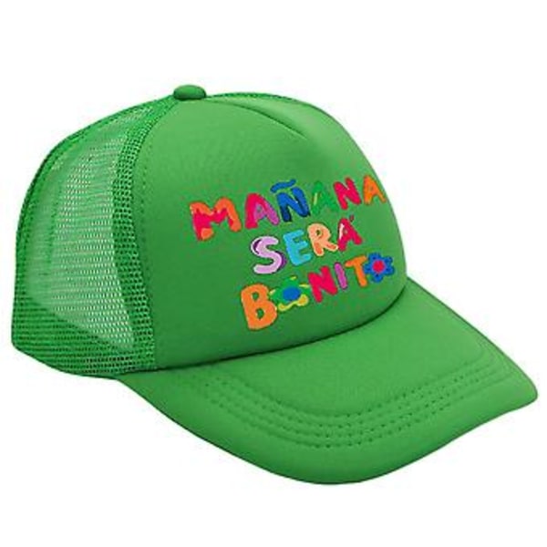 Manana Sera Bonito Mesh Cap Karol G Baseball Cap Tryckt Andningsbar Parhatt Kvinna Justerbara Visirkepsar (Grön)