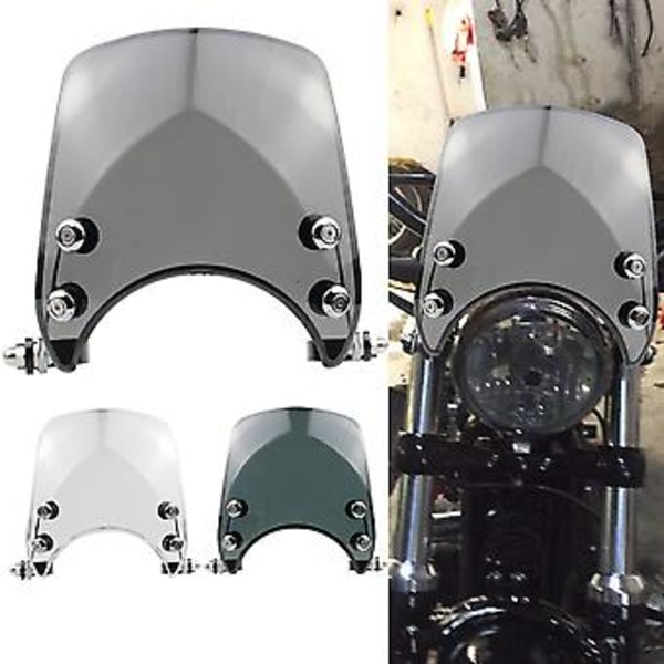 Motorsykkel Frontlyskåpe Luftdeflektor Ving Vindskjerm Deksel Skjold For Sportster Xl 883 1200 Modeller 2004-2019 Transparent Stil D