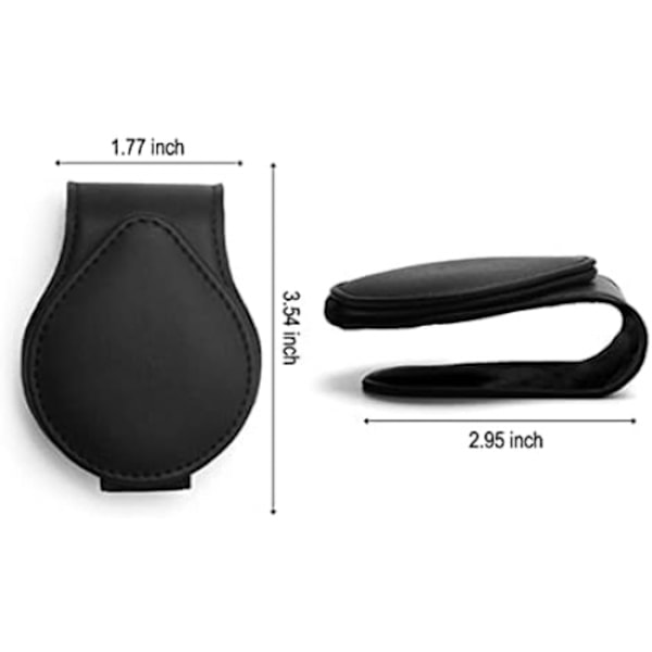 2-pack Solglasögonhållare för bil, universell solvisirhållare C