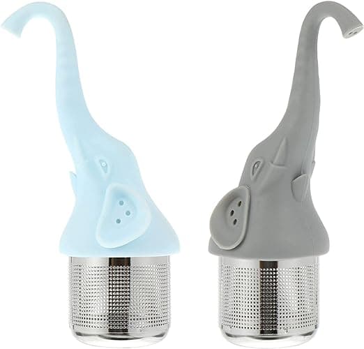 2 st teinfuser i rostfritt stål + silikon