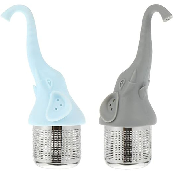 2 stk. teinfuser i rustfritt stål og silikon