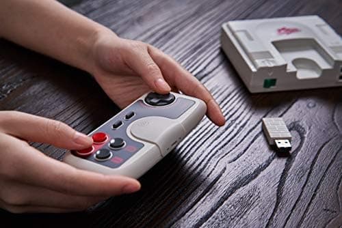 Langaton peliohjain PC Engine Mini-, PC Engine CoreGrafx Mini-, TurboGrafx-16 Mini- ja Nintendo Switch -laitteille (PCE Edition)