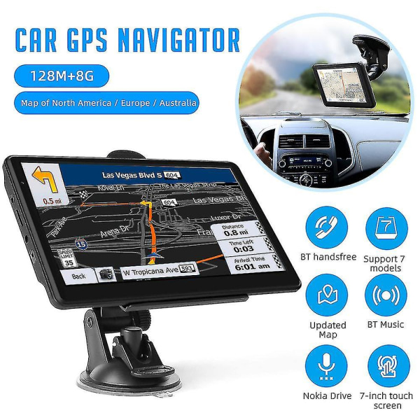 5 Inch Touchscreen Car Truck Gps Navigator Sat Hd 8gb 256mb Auto Rv Gps Navigation System Multi-region Map US*Canada*Mexico