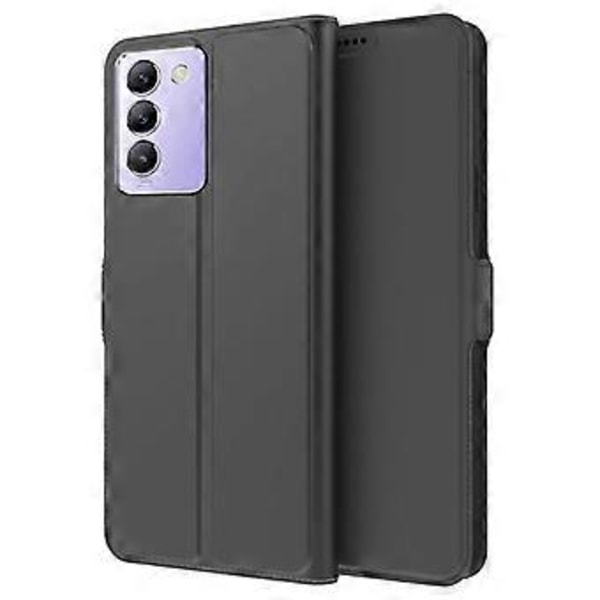 For vivo V30 SE 5G Deksel Magnetisk Lås Folio Lær Telefondeksel (Stil A)