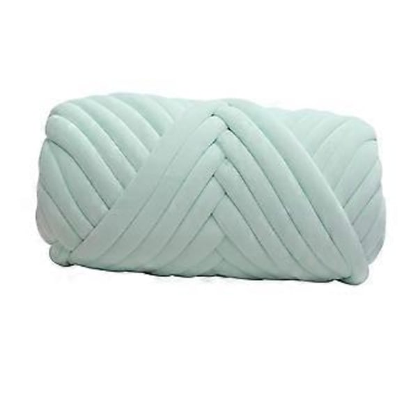 1 kg Sammet Chunky Garn Armstickning Vikt Garn för Kuddar Korgar Halsdukar Tröjor (Ljusgrön)