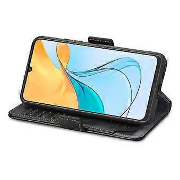 För ZTE Blade V50 Vita Mobilskal CASENEO PU Läderfodral Ställ med RFID-blockerande Plånbok()