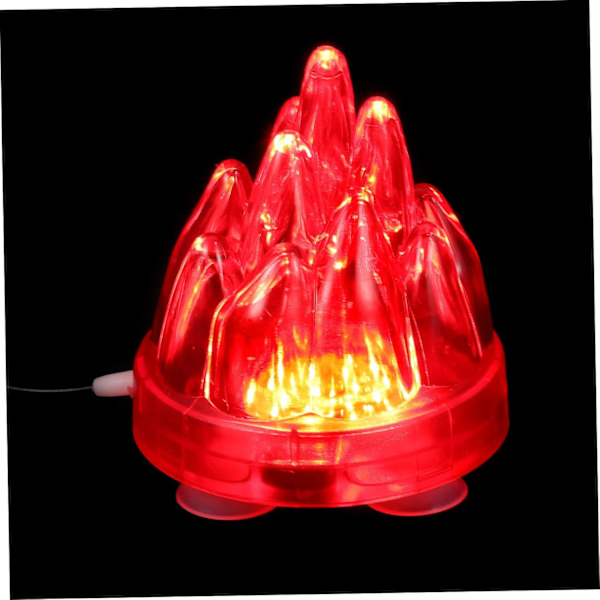 Vulkanlampe Vulkan Akvarium Dekorationer Nedsænkelig Lys Vulkan Design Lys Fisketank Akvarium Tilbehør Luftbeslag Elektrisk Skummer