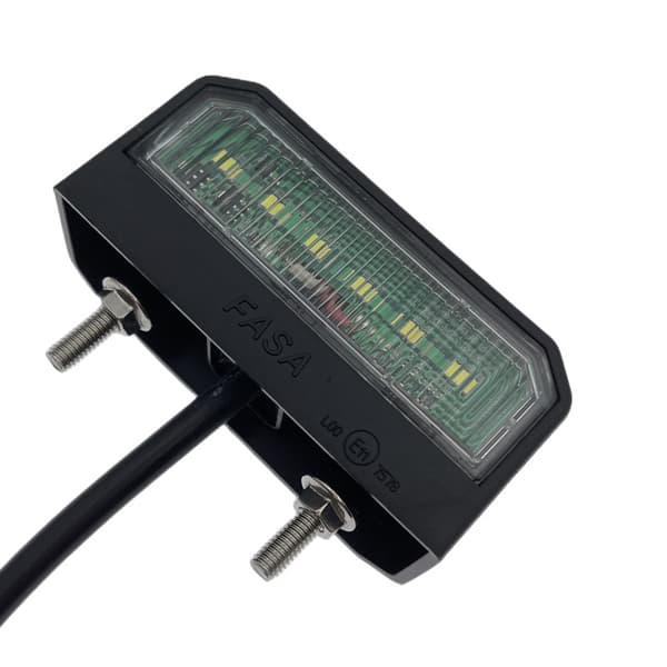 1 stk. LED-baglygte til nummerplade 12 V 24 V universal til trailer, bil ca