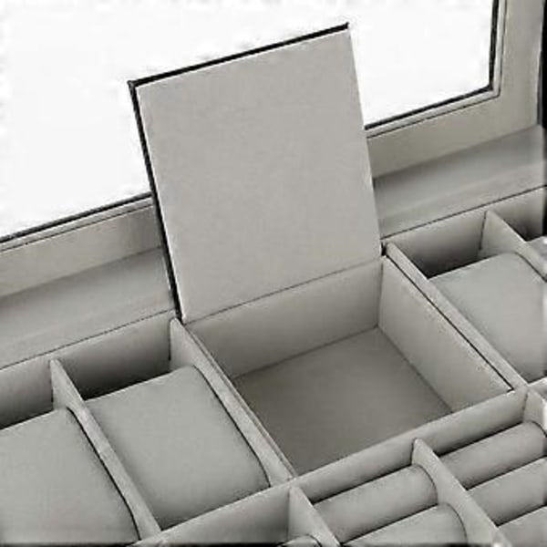 8 Slots PU Læder Ur Opbevaringsæske Smykke Display Boks Holder Organizer
