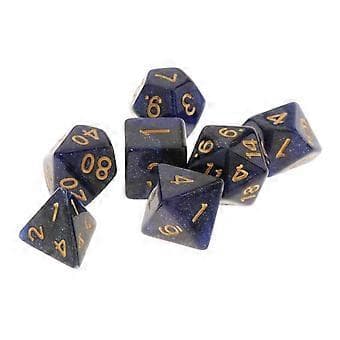 5-10-pack 7 st/set Multipla Sidiga Numeriska Tärningar för DND RPG Rollspel Casino Leksaker (6 st)
