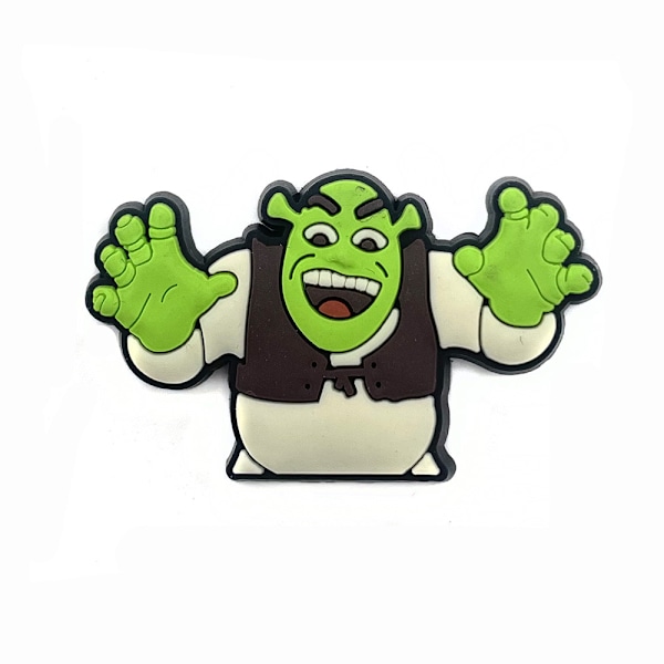 10 stk. 3D Clog-Sandaler Pynt (Shrek), Sko Charms, Sød Sko