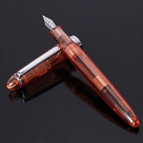 JINHAO 992 Läpinäkyvä Täyttökyni 0,5 mm Kirjatarvikkeet Kirjoitusvälineet Lahja (Punainen)