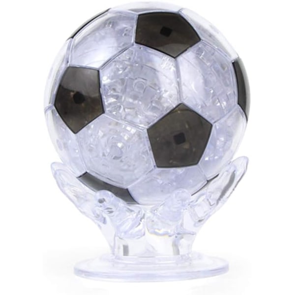 3D Soccer Crystal Puzzle DIY Assembly Model Desk Craft Decor Education