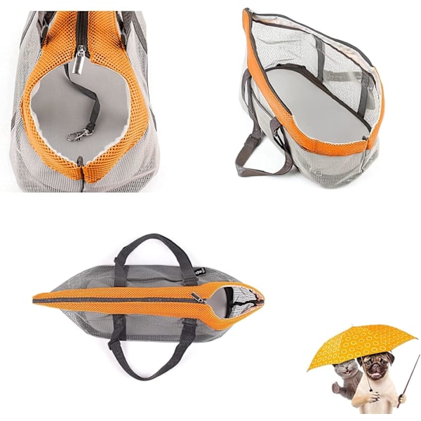 Bæretaske til kæledyr, hundetaske, kattebærer, åndbart mesh-design til små hunde og katte, let panoramatask