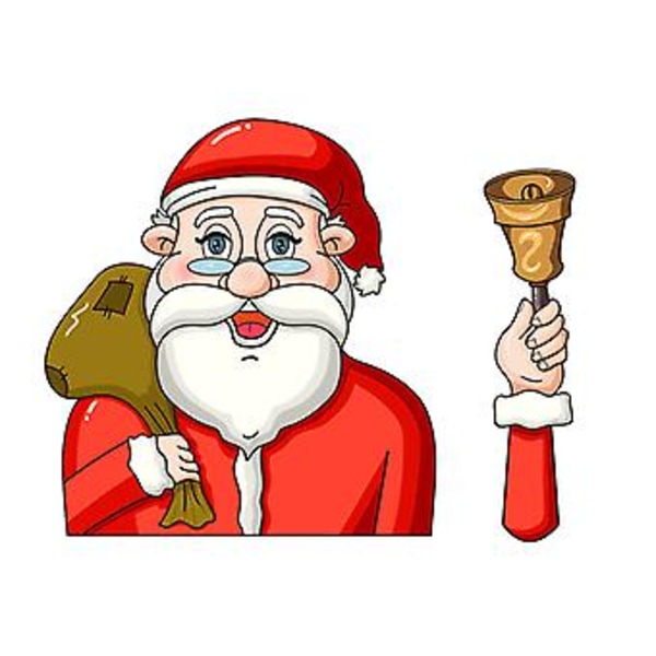 Nytårs Bagrude Vindue Visker Bilsticker Dekaler Glas til Jul (Julemanden bærer en byrde)