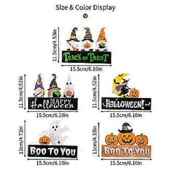 Halloween Bokstav Borddekor Props Fest Tre Pumpekin Lykt Skrivebord Ornament (E)