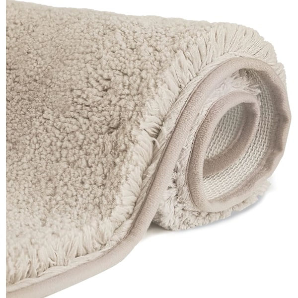 Halksäker Mikrofiber Shag Badmatta, Maskintvättbar Golvmatta