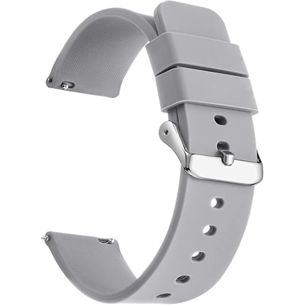 1 stk. Quick Release Silikonurrem til Ur - Premium Blød Gummi